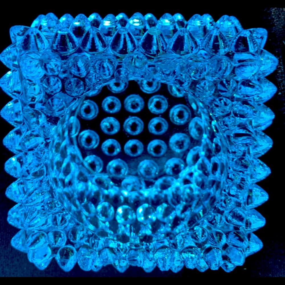 One Fenton hobnailed salt pillar